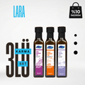 Lara: Üzüm Çek.+Kabak Çek.+Keten Tohumu Yağı 3x 250 ML Cam Şişe Soğuk Sıkım