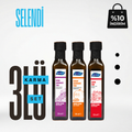 Selendi: Üzüm Çek.+Kabak Çek.+Aspir Yağı 3x 250 ML Cam Şişe Soğuk Sıkım